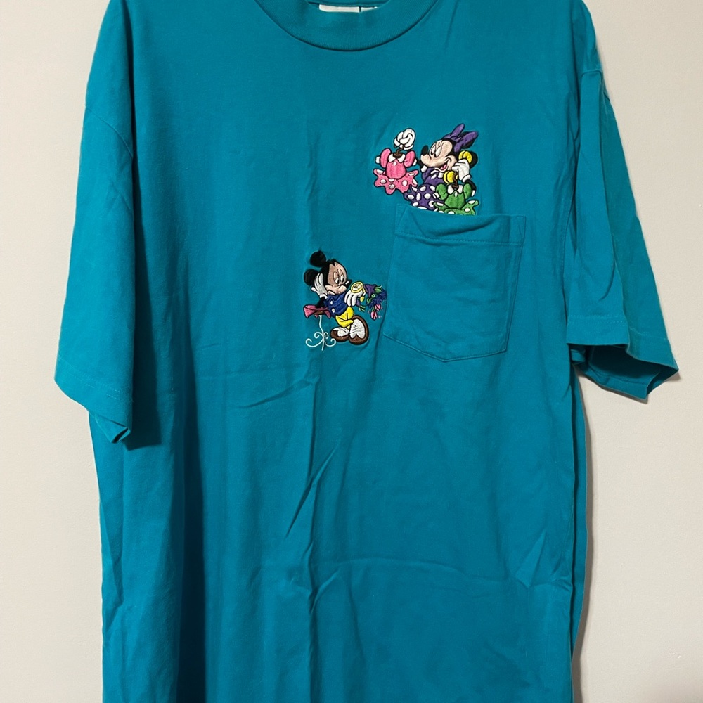 Vintage Walt Disney Minnie and Mickey pocket Tee